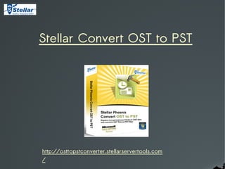 Stellar Convert OST to PST




http://osttopstconverter.stellarservertools.com
/
 