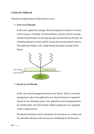 Thread Management In Operating System Example BITS 1213 - OPERATING SYSTEM (PROCESS,THREAD,SYMMETRIC MULTIPROCESSOR ...