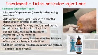 Osteoarthritis of joints and related treatment | PPTX