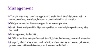OSTEOARTHRITIS.PPT and its cause and treatment | PPTX
