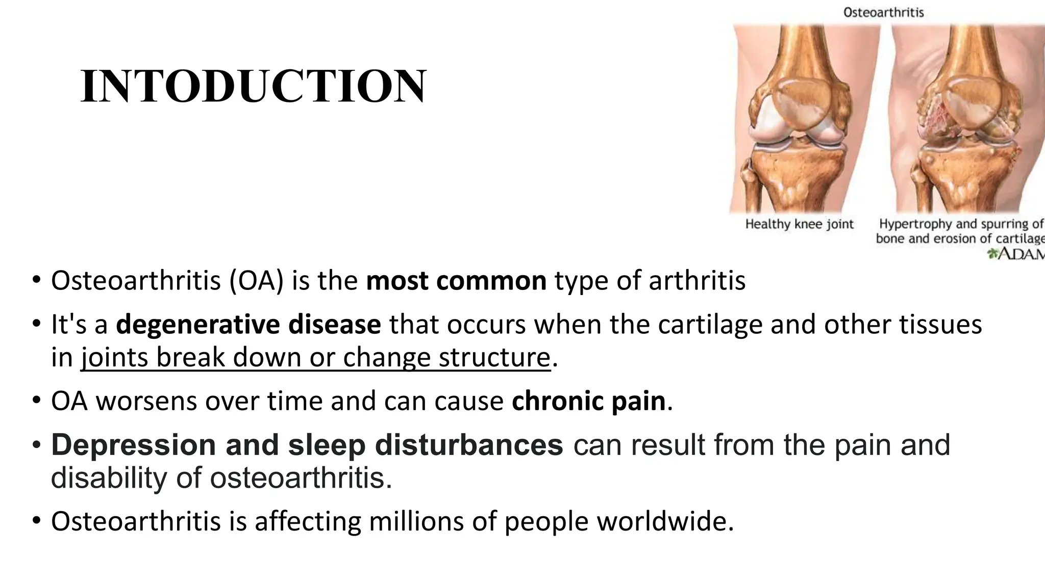 Musculoskeletal disorders: Osteoarthritis,.pptx