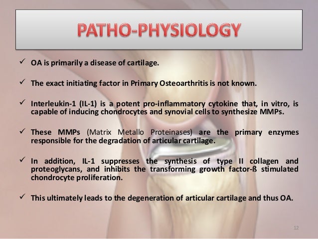 Pathophysiology Of Osteoarthritis In Flow Chart