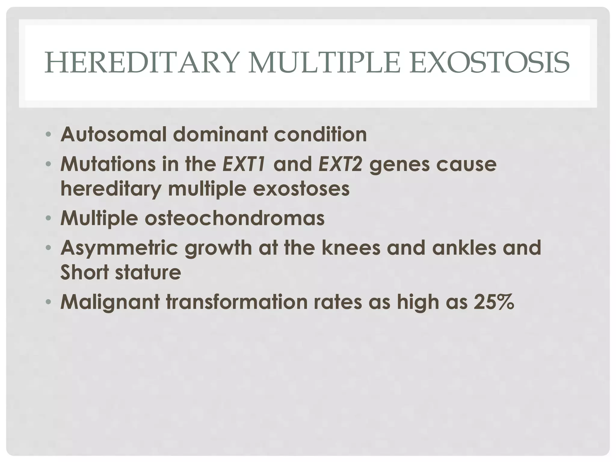Osteochondroma | PPTX