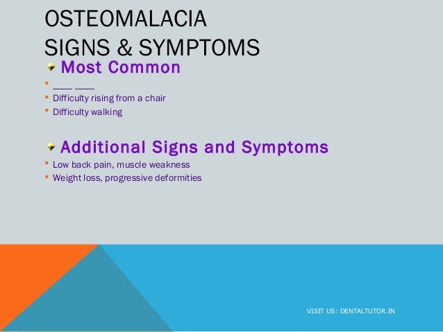 Osteomalacia osteoporosis