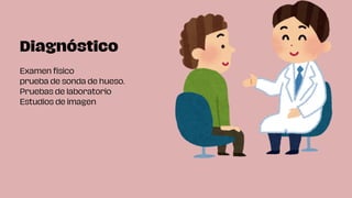 Examen físico
prueba de sonda de hueso.
Pruebas de laboratorio
Estudios de imagen
Diagnóstico
 