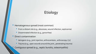 Osteomyelitis: the infection of bone and bone marrow | PPT