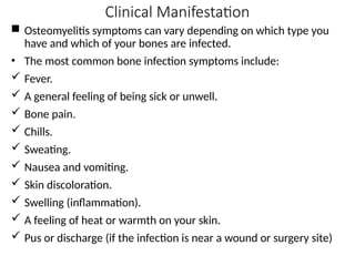 Generalized Unwell Comprehensive Medical Surgical Nursing: Osteomyelitis, Osteoporosis ...
