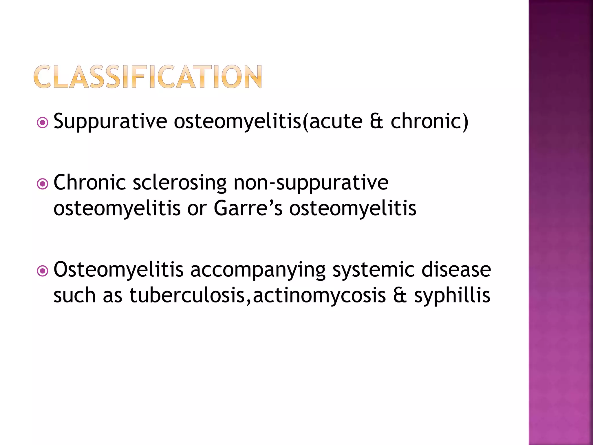 Osteomyelitis of jaws | PPTX