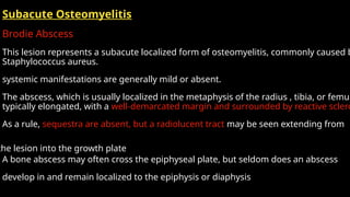 osteomyelitis and infections arthritis ,soft tissue .pptx