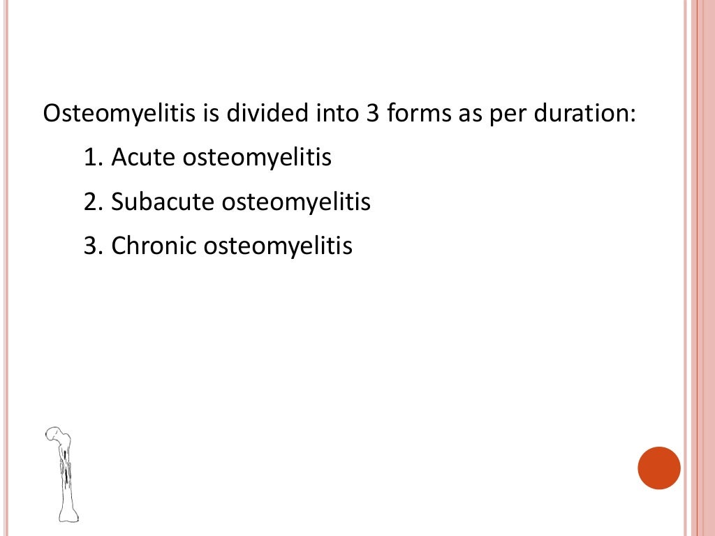 Osteomyelitis