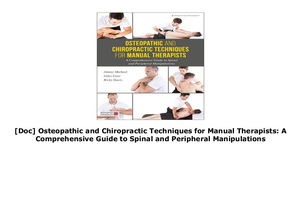 [Doc] Osteopathic and Chiropractic Techniques for Manual Therapists A