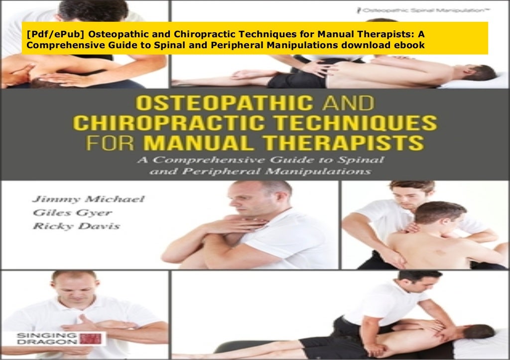 [Pdf/ePub] Osteopathic and Chiropractic Techniques for Manual