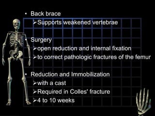 ElevatedBone biopsy Shows thin, porous, otherwise normal boneSpine Computed Tomography Scan Shows demineralization