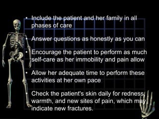 To reduce bone resorption