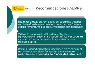 Recomendaciones AEMPS

 