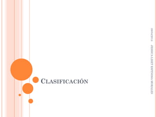 CLASIFICACIÓN
08/04/2014JESSICALISETESPINOSAMORALES
 