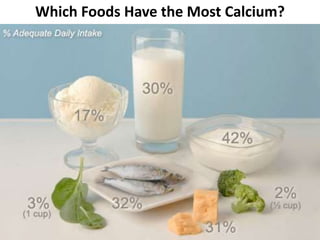 Which Foods Have the Most Calcium?
 