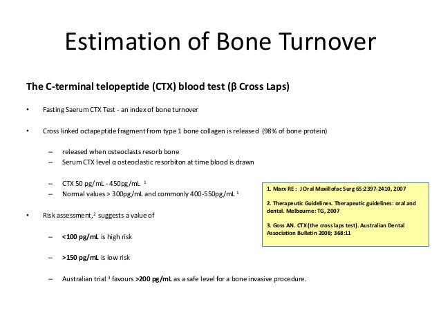 test n-telopeptide blood Osteoporosis