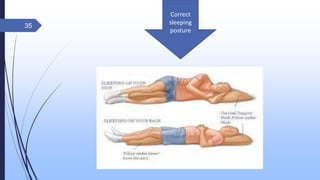 Correct
sleeping
posture
35
 