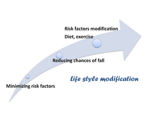 Life style modification
 