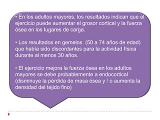 Los cambios en la estructura del Hueso cortical en respuesta al ejercicio (tenistas)