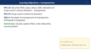 Drugs Used for Osteoporosis - MBBS Phase II Pharmacology Lecture Slides ...