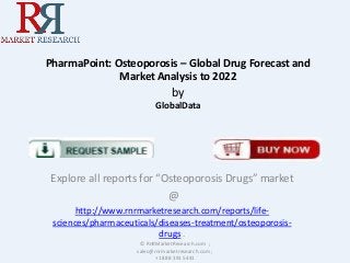 PharmaPoint: Osteoporosis – Global Drug Forecast and
Market Analysis to 2022

by
GlobalData

Explore all reports for “Osteoporosis Drugs” market
@
http://www.rnrmarketresearch.com/reports/lifesciences/pharmaceuticals/diseases-treatment/osteoporosisdrugs .
© RnRMarketResearch.com ;
sales@rnrmarketresearch.com ;
+1 888 391 5441

 