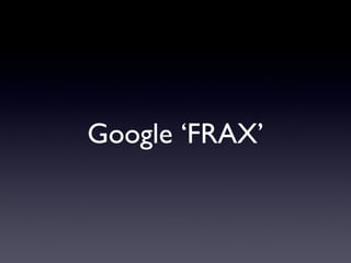 Google FRAX
 