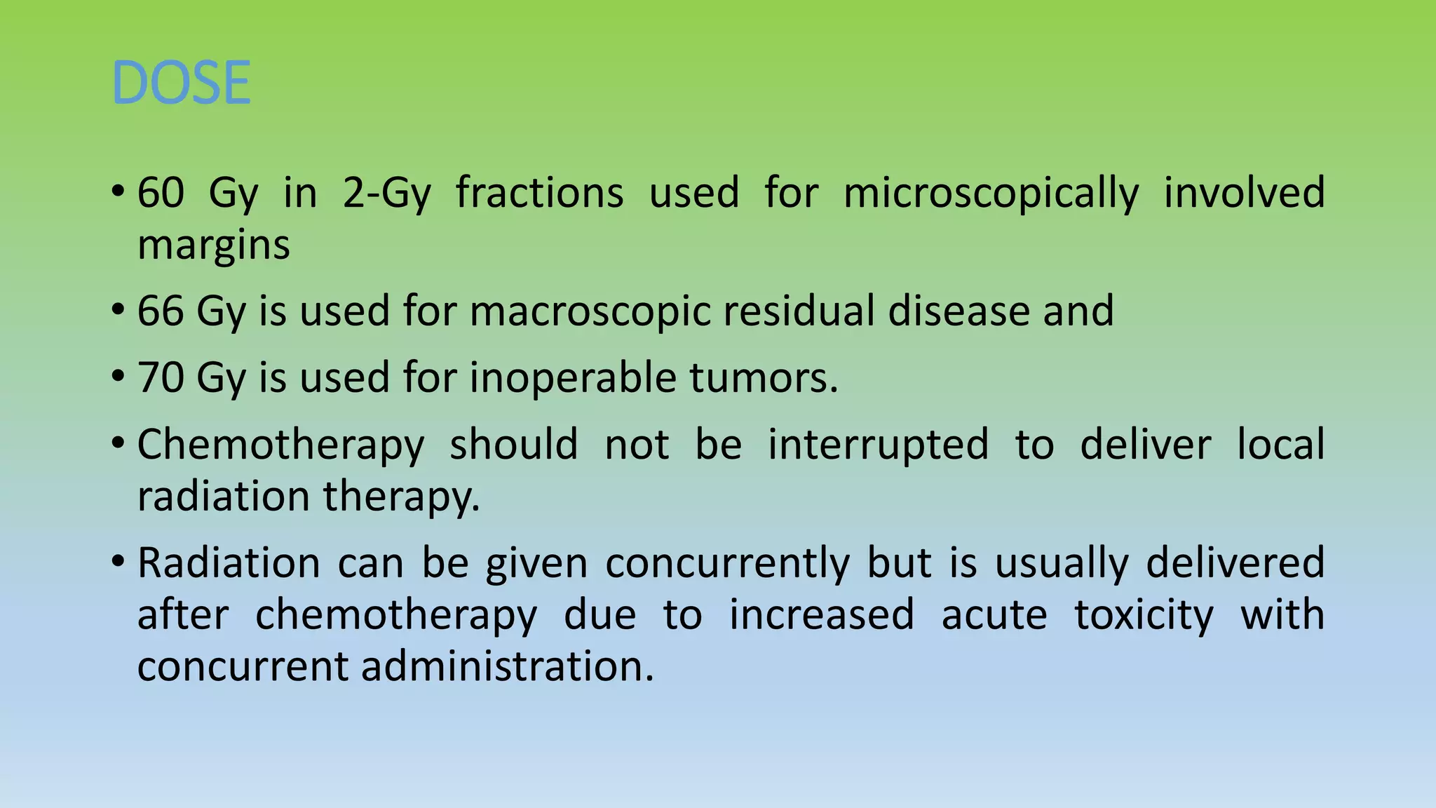 Osteosarcoma and Radiation therapy | PPTX