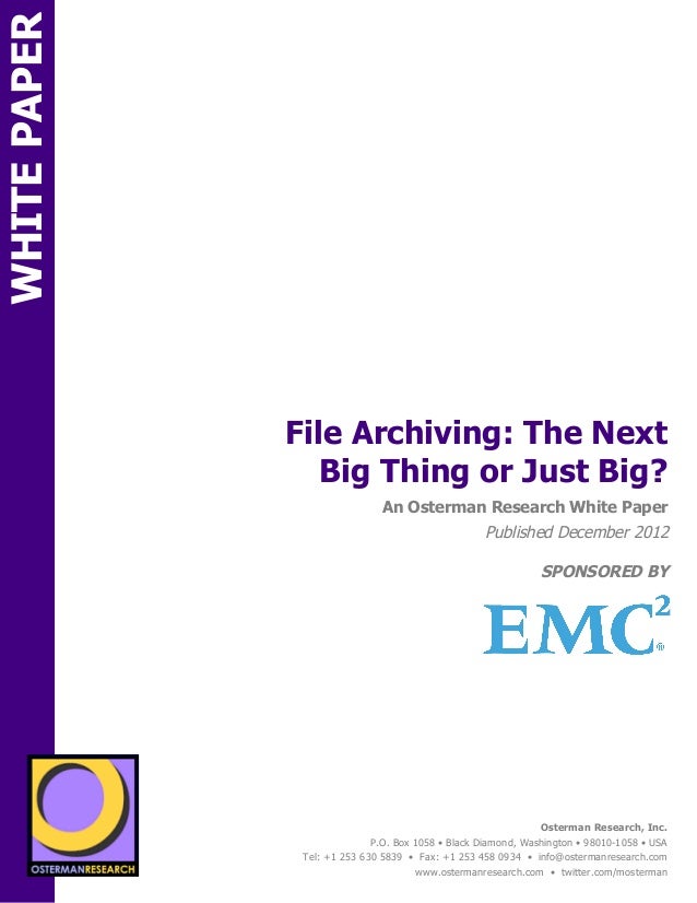 Osterman research white paper