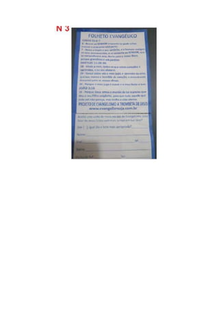 Os tipos de folhetos evangélico.