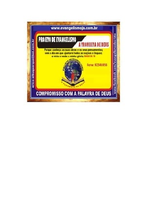 Os tipos de folhetos evangélico.