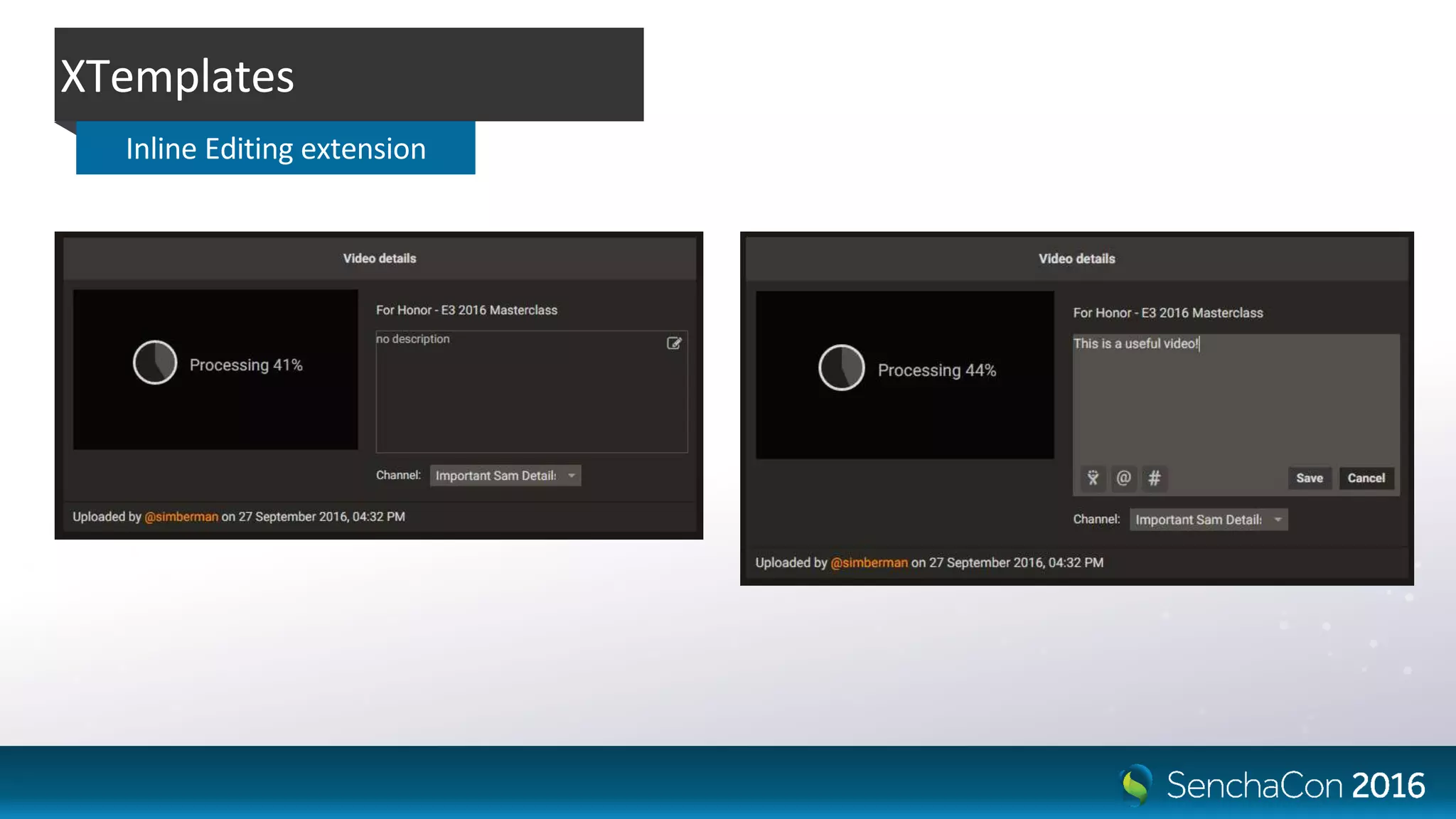 XTemplates
Inline Editing extension
 