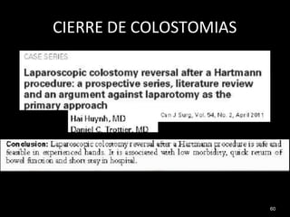 CIERRE DE COLOSTOMIAS
60
 