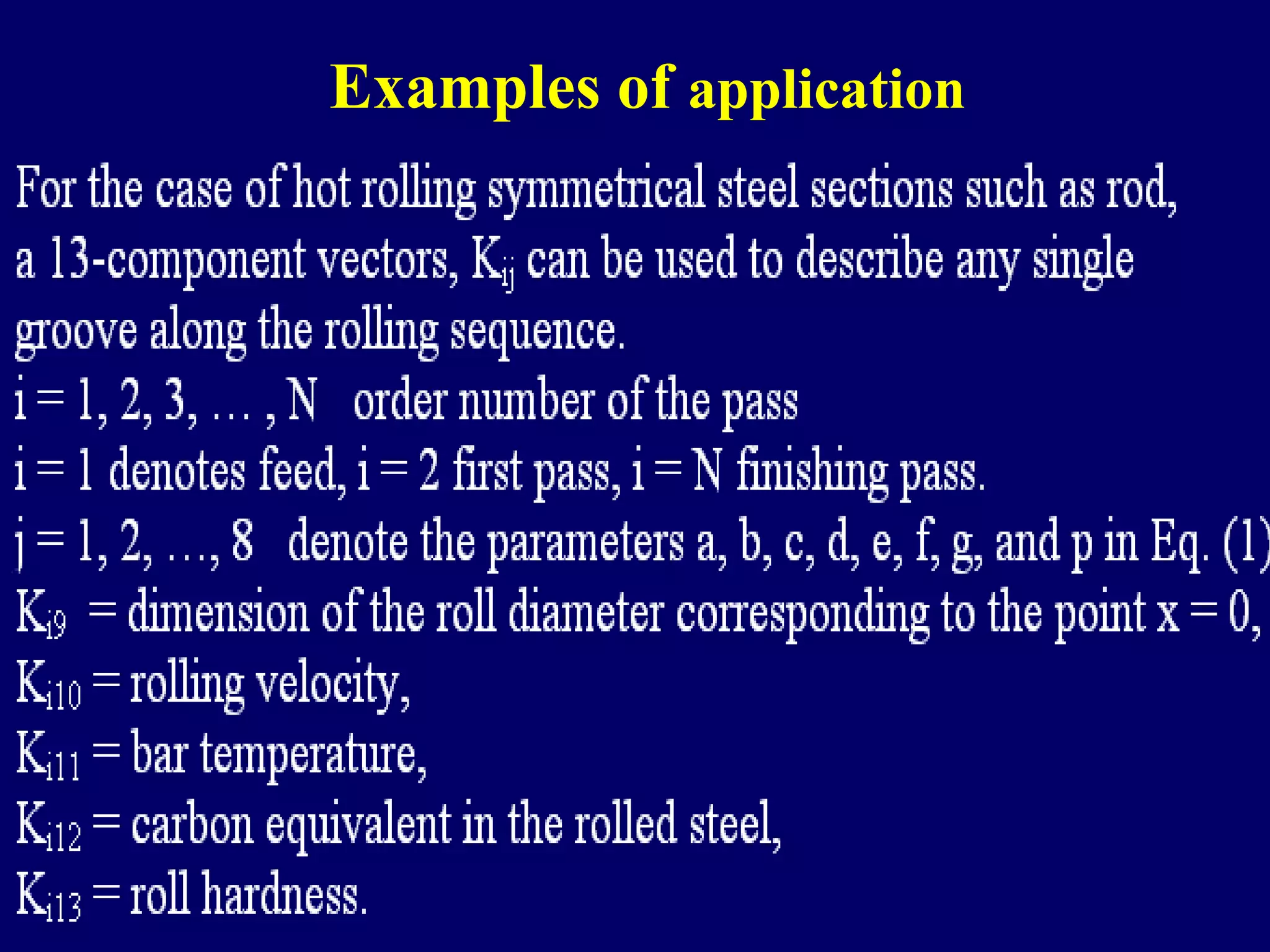 Examples of application

34

 
