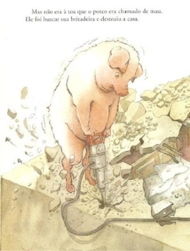 Os tres lobinhos e o porco mau, de Eugene Trivizas e Helen Oxenbury