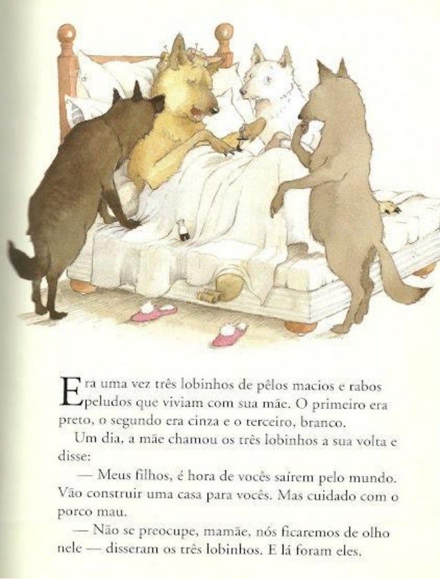 Os tres lobinhos e o porco mau, de Eugene Trivizas e Helen Oxenbury