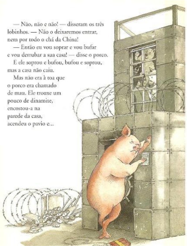 Os tres lobinhos e o porco mau, de Eugene Trivizas e Helen Oxenbury