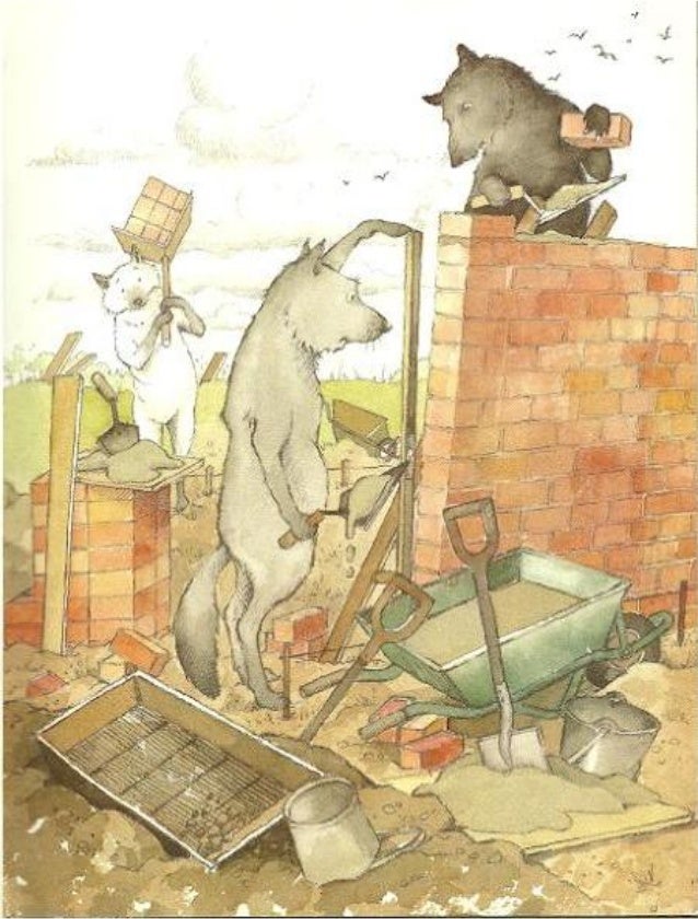 Os tres lobinhos e o porco mau, de Eugene Trivizas e Helen Oxenbury