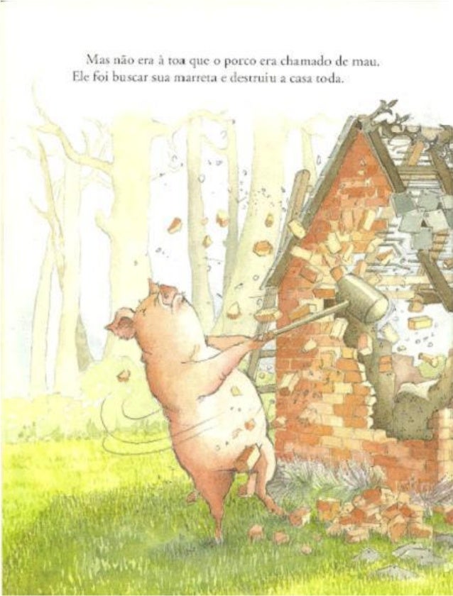 Os tres lobinhos e o porco mau, de Eugene Trivizas e Helen Oxenbury