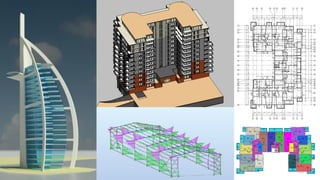 Modeling architectural buildings in Revit and Robot