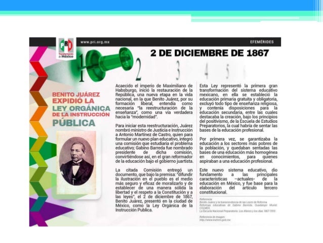 Ley orgánica de instrucción pública 1867