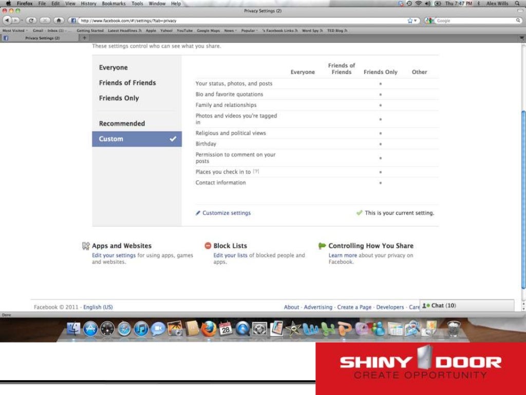 Digital footprint college students