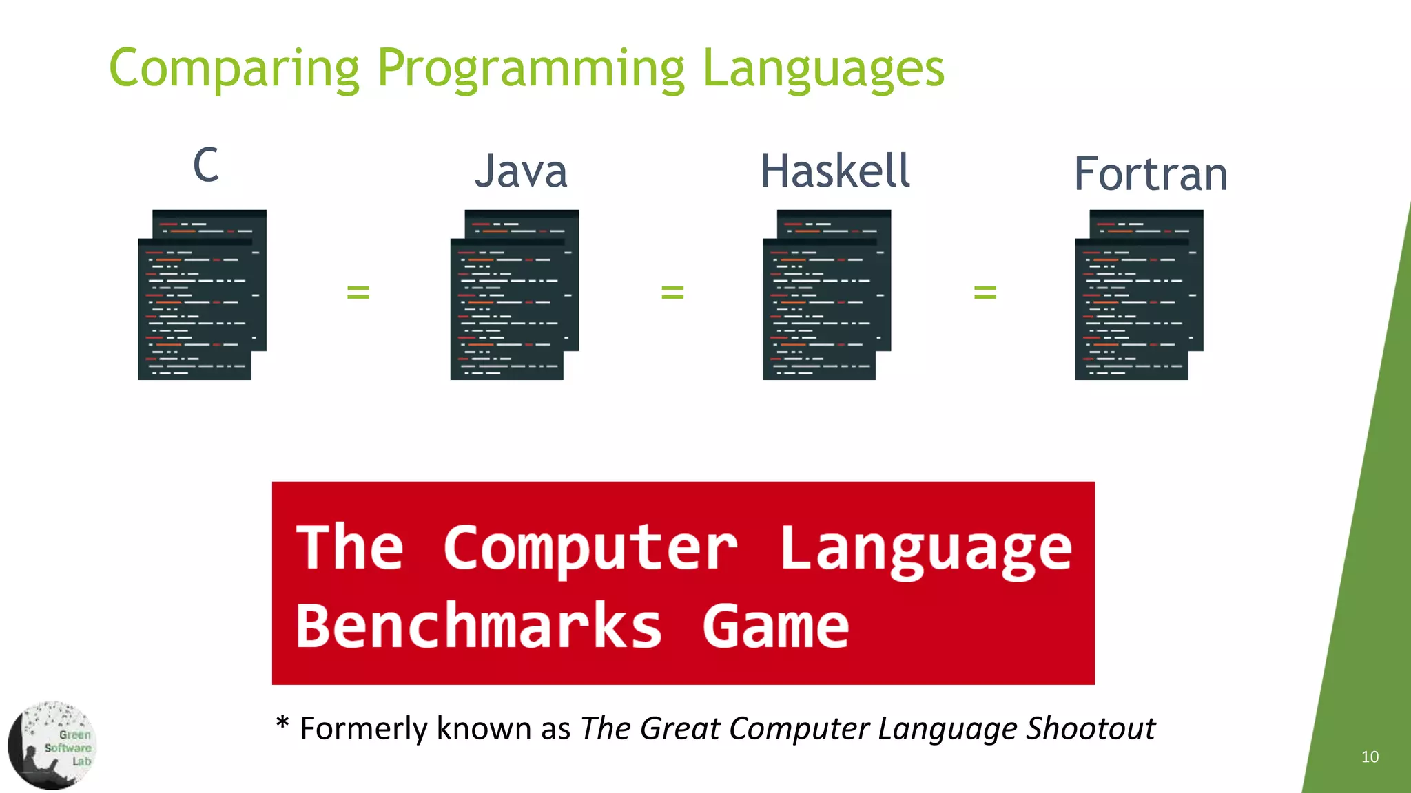 Energy Efficiency Across Programming Languages | PPT | Free Download