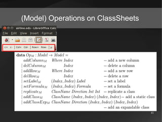 (Model) Operations on ClassSheets

41

 