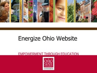 Energize Ohio Website 