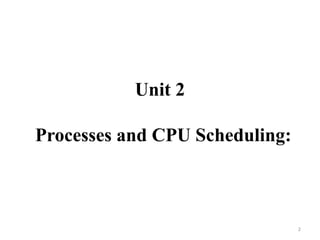 OS_ Unit - 2 - Processes and CPU Scheduling.pptx