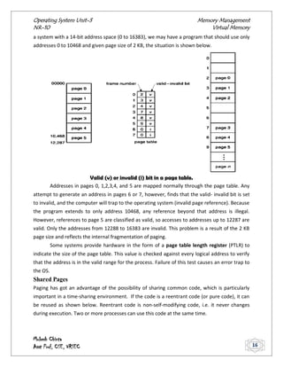 Operating Systems - memory management | PDF