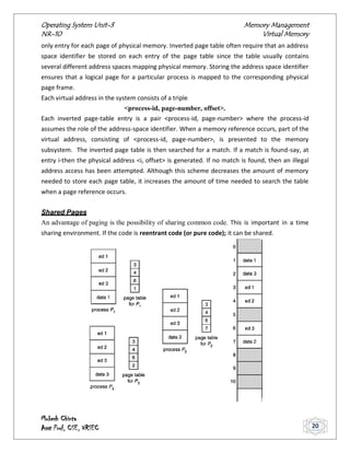Operating Systems - memory management | PDF