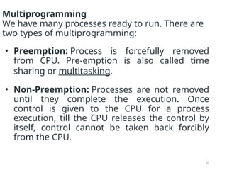 Comprehensive Overview of Process Management and CPU Scheduling in ...